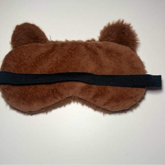 Brown Bear Plush Sleep Mask - Picture 2 of 2